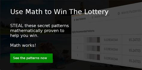 is there a pattern to the lottery|How to Win the Lottery According to Math.